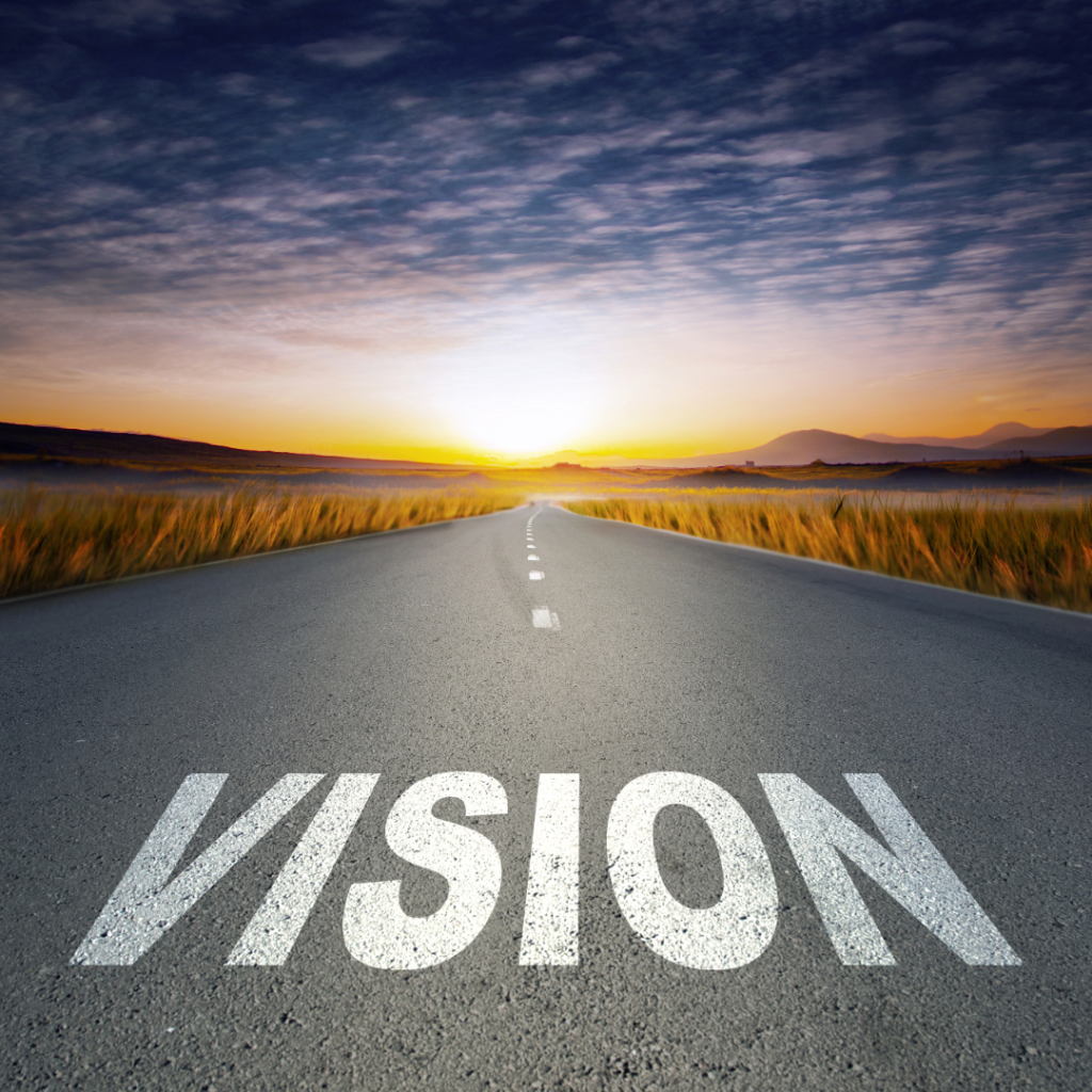 Visionary image of the road